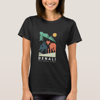 Wölfe im Wald-Denali-Nationalpark Alaska T T-Shirt