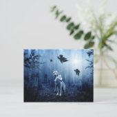 Wölfe im Wald Postkarte (Stehend Vorderseite)