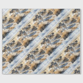 Wölfe im Wasserfarbenstil Tierart Art Geschenkpapier (Flach)