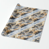 Wölfe im Wasserfarbenstil Tierart Art Geschenkpapier (Ungerollt)