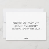 Wölfe im Weihnachtsschnee Feiertagskarte (Rückseite)