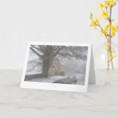 Wölfe im Winter Karte (Gelbe Blume)