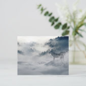 Wölfe im Winter Postcard Postkarte (Stehend Vorderseite)