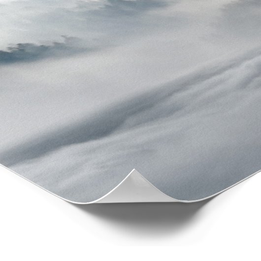 Wölfe im Winter Poster Print (Ecke)