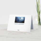 Wölfe in der Holzgrußkarte Karte (Rückseite)