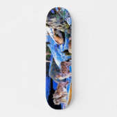 Wölfe in der Schneebemalung Skateboard (Vorne)
