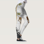 Wölfe in der Schneemalerei - Original Wildlife Art Leggings (Rechts)