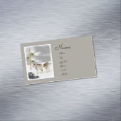 Wölfe in der Schneemalerei - Original Wildlife Art Magnetische Visitenkarte (Beispiel)