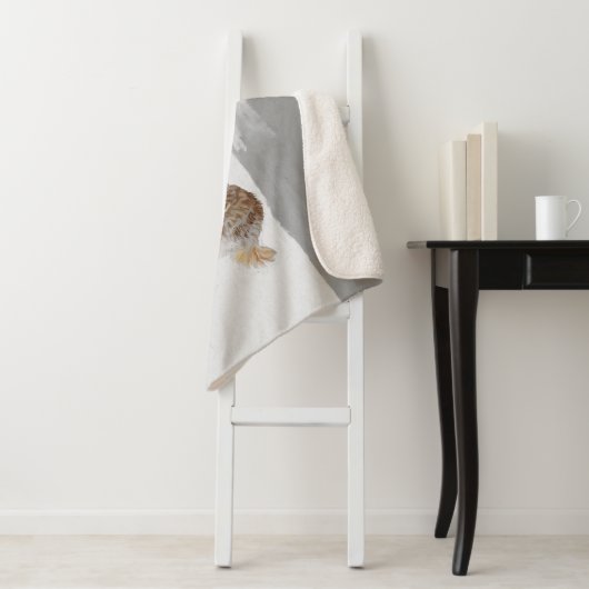 Wölfe in der Schneemalerei - Original Wildlife Art Sherpadecke (Beispiel)