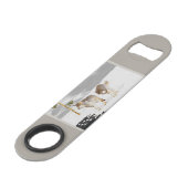 Wölfe in der Schneemalerei - Original Wildlife Art Speed Flaschenöffner (Vorderseite Schrägansicht)