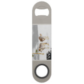 Wölfe in der Schneemalerei - Original Wildlife Art Speed Flaschenöffner (Vorderseite)