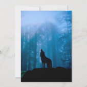 Wölfe in der Wildnis Einladung (Rückseite)