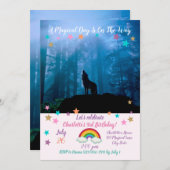 Wölfe in der Wildnis Einladung (Vorne/Hinten)