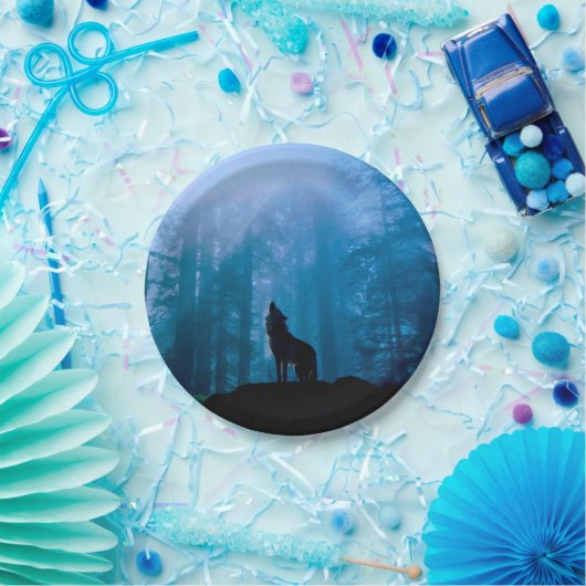 Wölfe in der Wildnis Pappteller (Party)