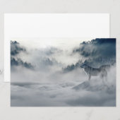 Wölfe in einer Winterlandschaft Briefpapier (Vorne/Hinten)