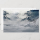 Wölfe in einer Winterlandschaft Briefpapier (Vorne/Hinten)