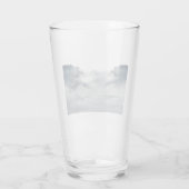 Wölfe in einer Winterlandschaft Glas (Rückseite)