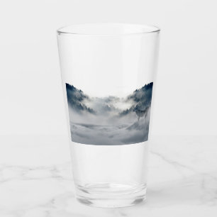 Wölfe in einer Winterlandschaft Glas