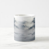 Wölfe in einer Winterlandschaft Kaffeetasse (Mittel)