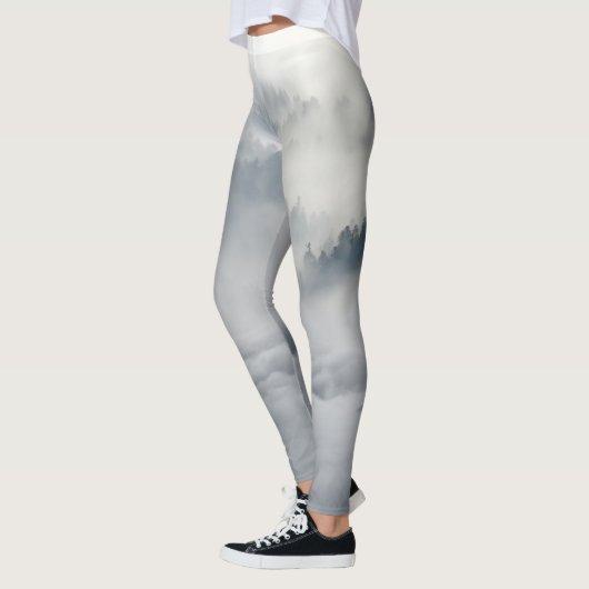 Wölfe in einer Winterlandschaft Leggings (Links)