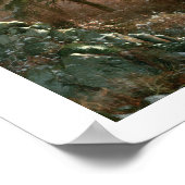 Wölfe in einer Winterlandschaft (Öl auf Tafel) Poster (Ecke)