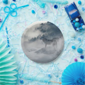 Wölfe in einer Winterlandschaft Pappteller (Party)