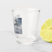 Wölfe in einer Winterlandschaft Schnapsglas (Rechts)