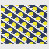 Wölfe in Moonlight Wrapping Paper Geschenkpapier (Flach)