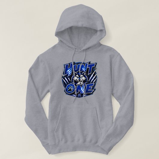 Wölfe jagen als eins hoodie (Design vorne)