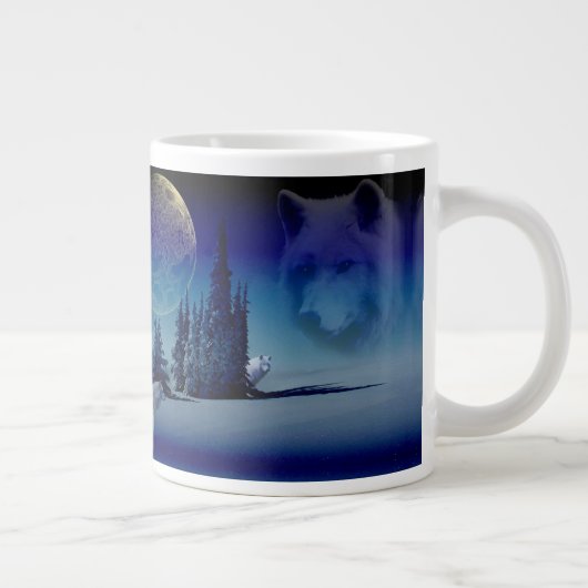 Wölfe Jumbo-Tasse (Rechts)