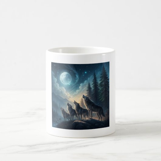 Wölfe Kaffeetasse (Mittel)