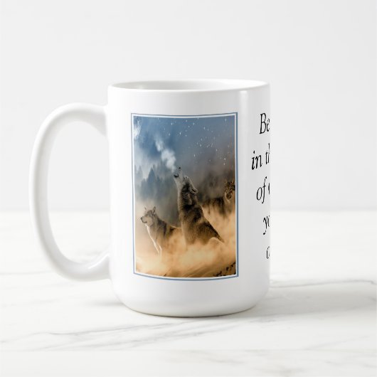 Wölfe Kaffeetasse (Links)