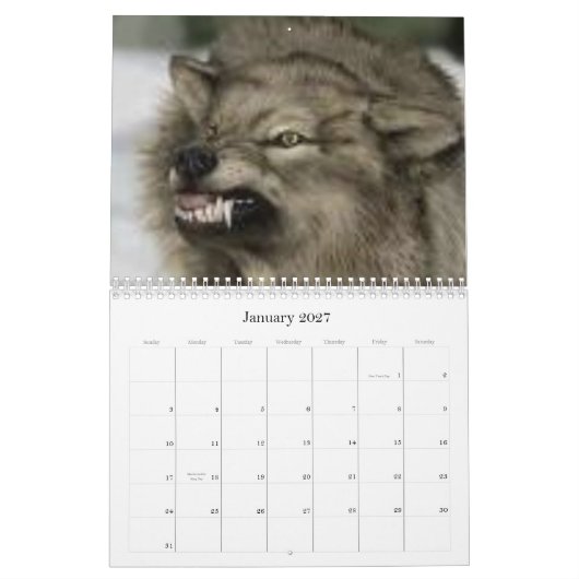 Wölfe Kalender (Jan 2027)