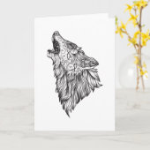 Wölfe Karte (Gelbe Blume)