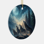 Wölfe Keramik Ornament (Rechts)