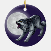 Wolfe Keramik Ornament (Hinten)