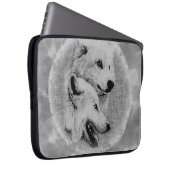 Wölfe Laptopschutzhülle (Vorne Rechts)