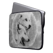 Wölfe Laptopschutzhülle (Vorderseite Links)
