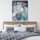 Wölfe Leinwanddruck (Insitu (Schlafzimmer))