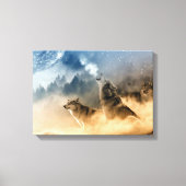 Wölfe Leinwanddruck (Vorderseite)