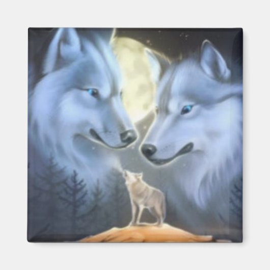 Wölfe Magnet (Vorne)