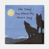 Wölfe Magnet (Vorne)