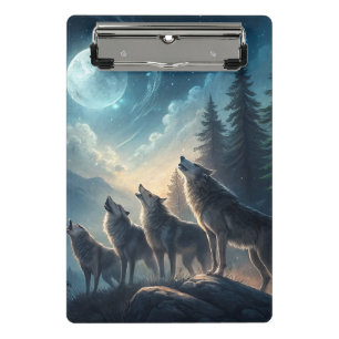 Wölfe Mini Klemmbrett