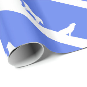 Wölfe mit Schneedeckenpapier Geschenkpapier