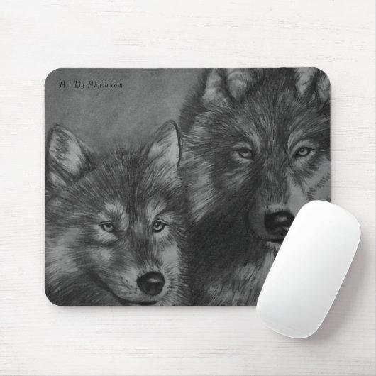 Wölfe mousepad (Mit Mouse)