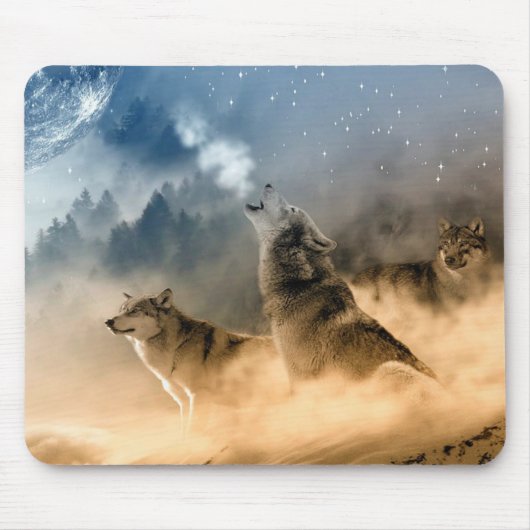 Wölfe Mousepad (Vorne)