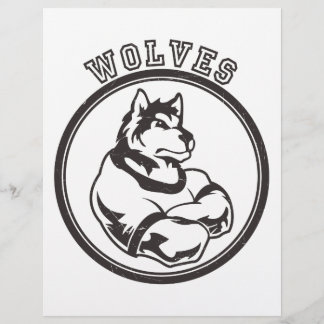 Wölfe oder Wolf Mascot