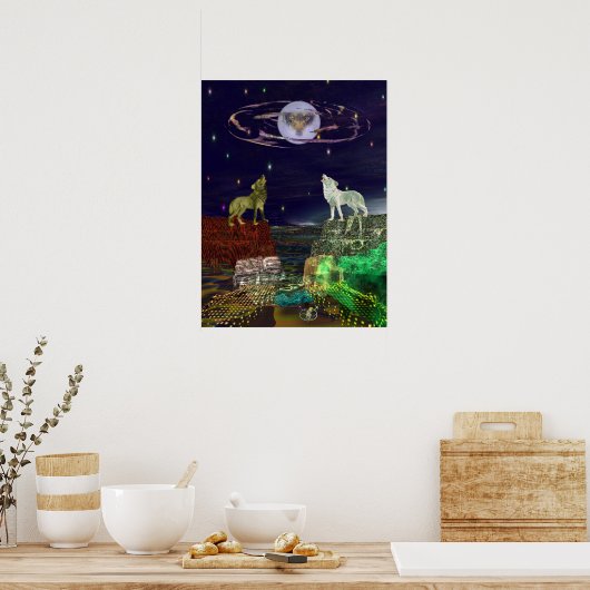 Wölfe Poster (Küche)