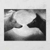 Wölfe Postkarte (Vorderseite)