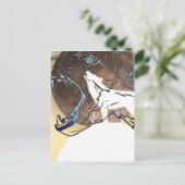 Wölfe Postkarte (Stehend Vorderseite)